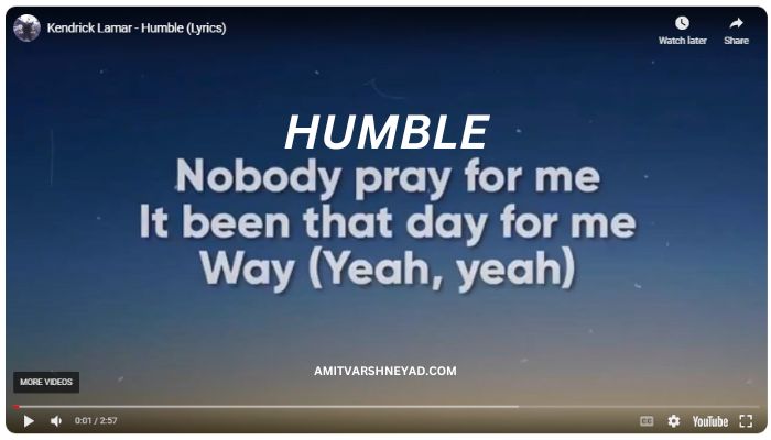 Kendrick Lamar-Humble Song Lyrics